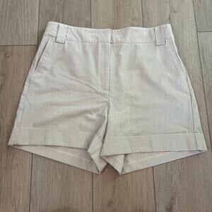 Rachel Zoe Women’s Tan High Waisted Chino Short Size 12